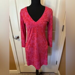 GG Collection Pink Textured Fabric